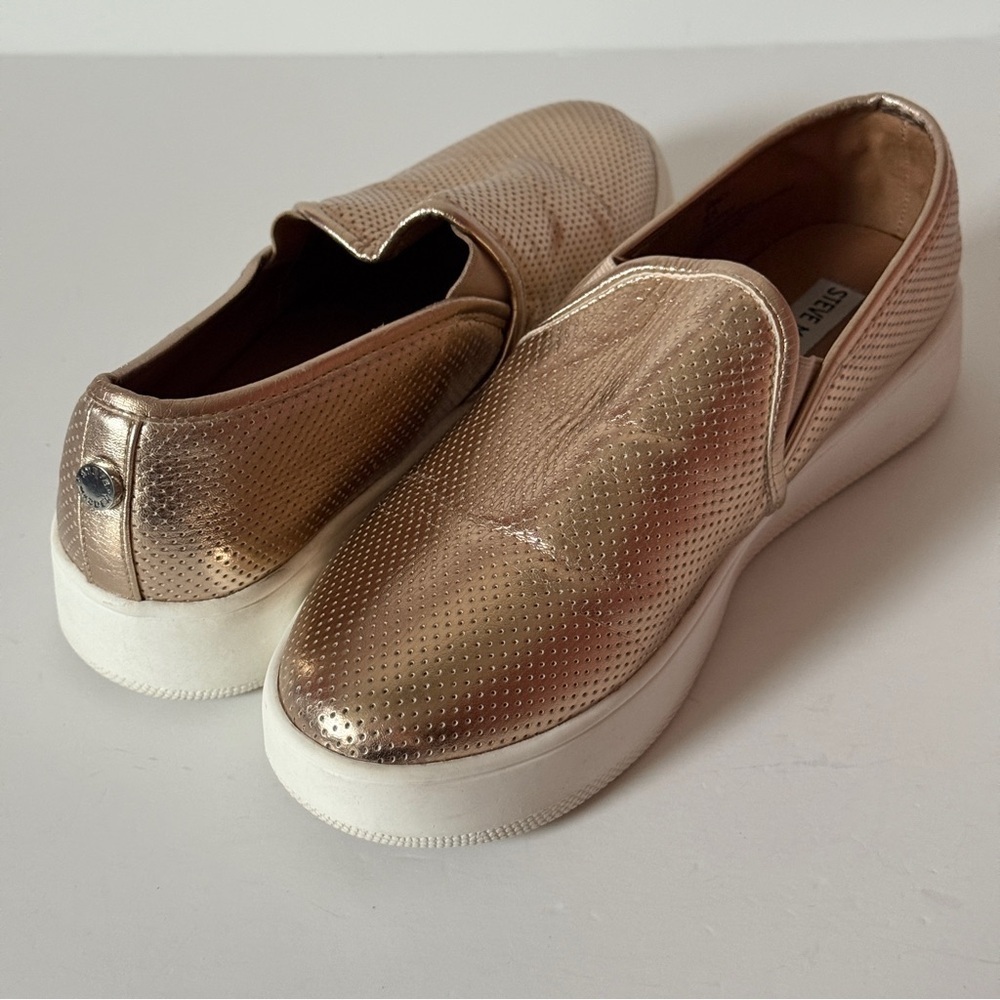 Steve Madden Gracy Woman’s Loafers Rose Gold Size 8.5 - Picture 3 of 11
